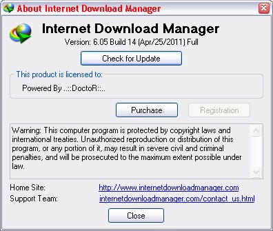 Internet Download Manager 6.05 Build 14