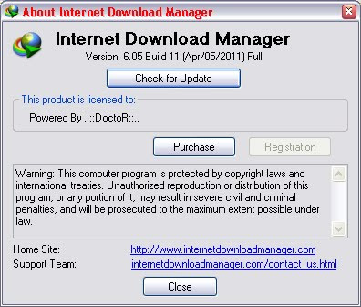 Internet Download Manager 6.05 Build 11