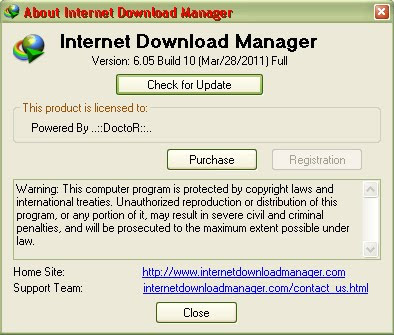 Internet Download Manager 6.05 Build 10