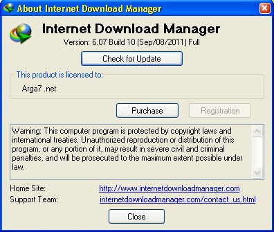 Internet Download Manager 6.07 Build 10